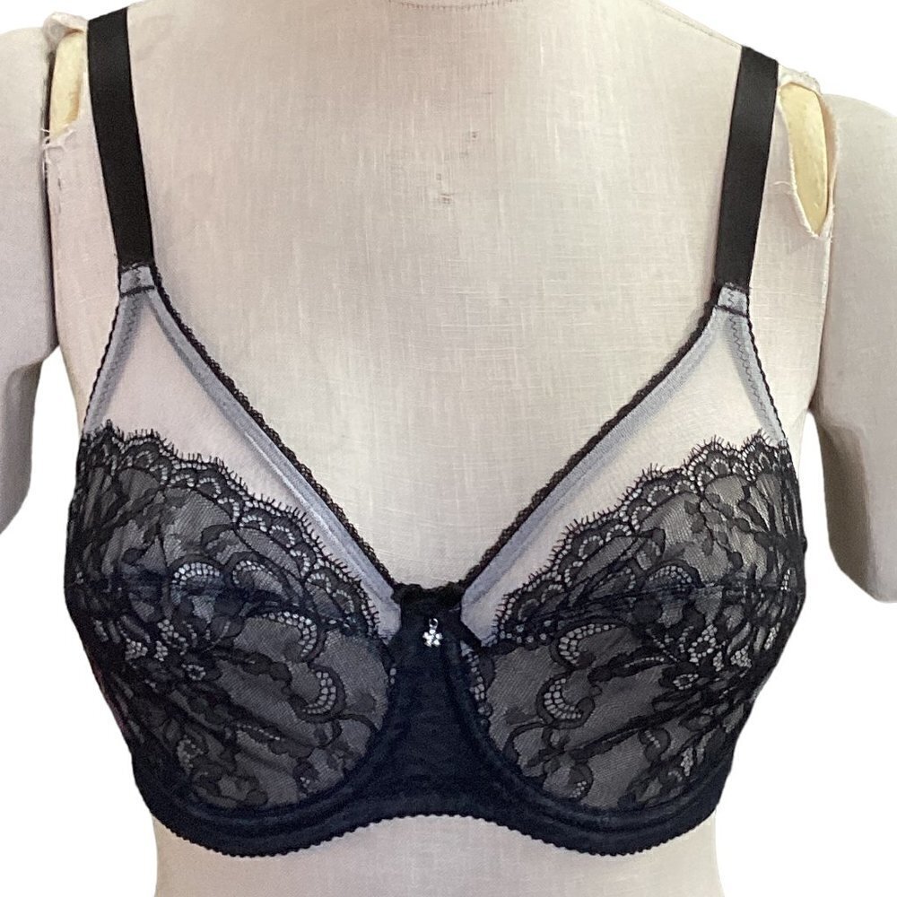 Wacoal Style 855186 Retro Chic Full Coverage Underwire Bra Sz 32D 159D